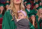 I Walked Across the Graduation Stage Carrying My Newborn—People Laughed and Whispered Until the Principal Made an Announcement.